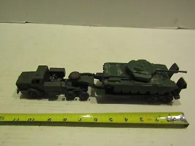 Vintage Military Army Truck Dinky Toys Flatbed Centurion Tank Semi Transporter * • $79.87