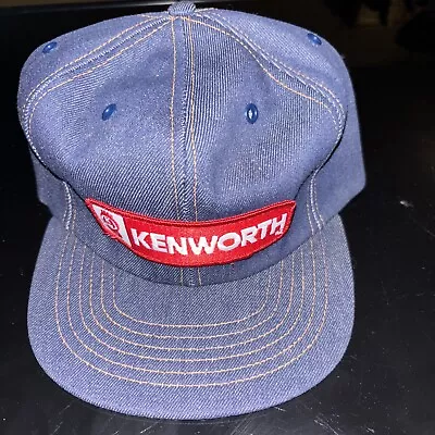 Vintage Kenworth Patch Denim Snapback Hat Unworn • $19.99