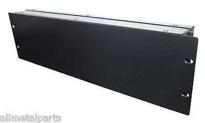 3U 19 Inch Rack Mount 100mm Deep Non Vented Enclosure Chassis Case Back Box • £65.50