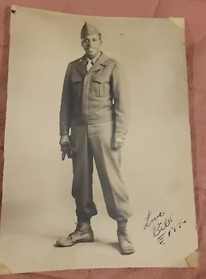 Vtg Photo - African American GI 1946 • $2.75