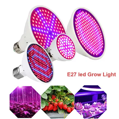 E27 126/200/300  Led Grow Light Bulbs Lamp For Indoor Plant Hydroponic Veg Bloom • $10.80