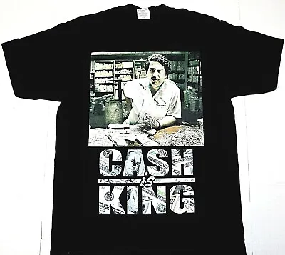 Pablo Escobar T-shirt Medellín Drug Cartel Money Cash Is King Men's 2XL Tee New • $21.55