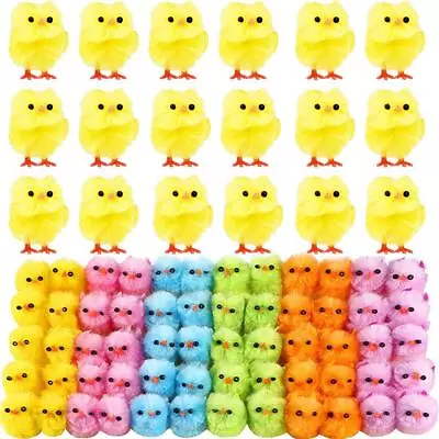 60 Easter Chicks Bonnet Easter Decorations Easter Egg Hamper Wreath Crafts Chick • £10.49