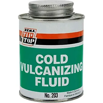 Rema Tip Top Vulcanizing Fluid 8oz Brush Can ORM-D • $18.40