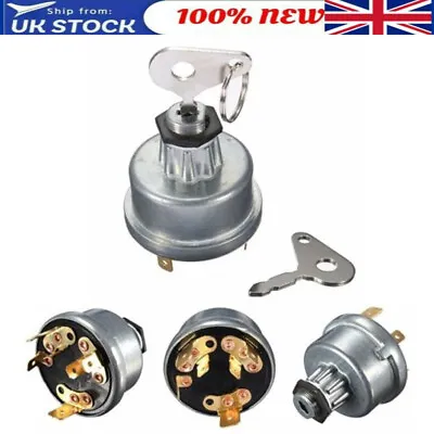Universal Digger Tractor Plant Ignition Switch +2 Keys For Lucas Massey Ferguson • £10.11
