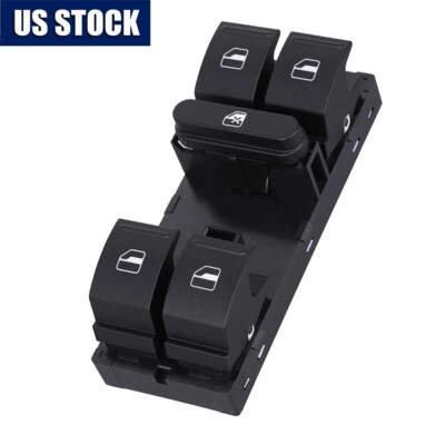 Master Power Window Control Switch Front Left For Volkswagen Jetta Passat Golf • $12.99