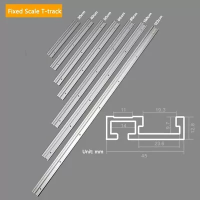 Aluminum Alloy 45Type T-Track With Scale Slot Miter Track 30-60cm DIY Table?# • $26.46