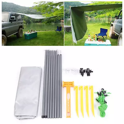 Foldable Car Van Side Awning UV-proof Camping Tent Fabric Shelter 2.8 X 1.8M • $37.05