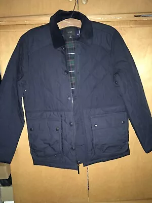 Men's Medium J Crew Quilt Field Jacket With Corduroy Collar • $50.75