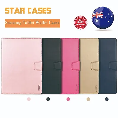 Fr Samsung TabS7 S8Ultra S9Plus Leather Flip Stand Shockproof  Wallet Case Cover • $26.99