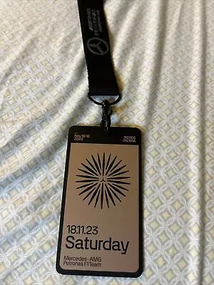 Formula 1 F1 Las Vegas 2023 Saturday Grand Prix Heineken Ticket/Pass Lanyard. • $200