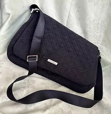 Vera Bradley Microfiber Black Crossbody Hipster(Quilted) • $25