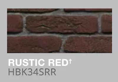 Montigo HBK34SRR Rustic Fiber Brick Liner - Red For H34 DV Fireplace • $199.99