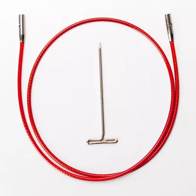 $9 • Buy ChiaoGoo TWIST Large Interchangeable Stainless Steel Cables For US-9 - US15 Tips