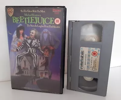Beetlejuice VHS Video Ex Rental Big Box Cert Warner - Correct Tape  • £65
