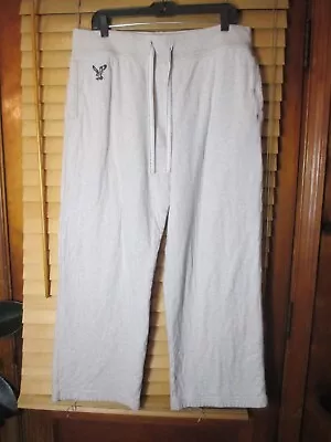 American Eagle Outfitters Dorm Mens L 34x30 White Flat Front Lounge Pajama Pants • $25.99