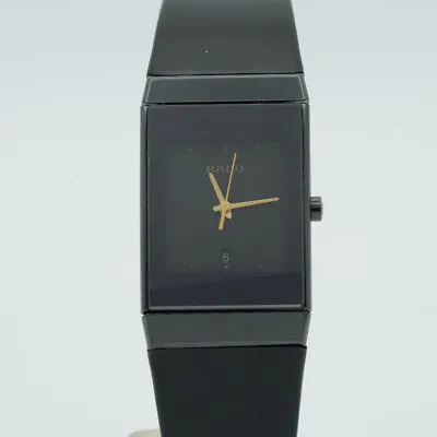 Rado Ceramica Men's Watch 24MM Steel Quartz Wrist Watch Vintage 111.0348.3 R039 • $1395.08