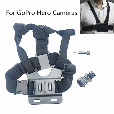 Black Shoulder Chest Strap Mount Harness Belt For Nikon KeyMission 360/170 Gopro • $18.07
