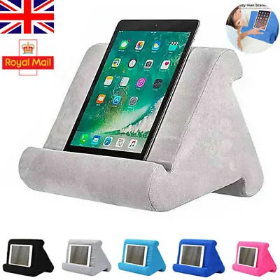 Soft Pillow Lap Stand Multi-Angle Phone Cushion Laptop For Tablet IPad Holder • £9.89