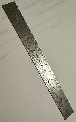 Vintage Machinist Ruler 6” Simplified Rule Co. Philadelphia July 28 1931 USA￼ • $15