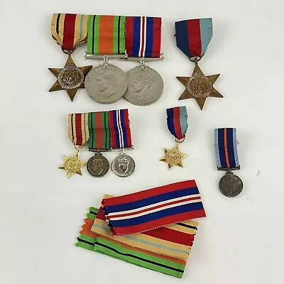 WW2 Medal & Miniature Group Africa Star Etc. Bomber Command Miniature • £89