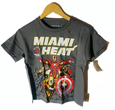 Fifth Sun Youth Miami Heat  Heat Up  Short-Sleeve T-Shirt Charcoal Small • $9.99