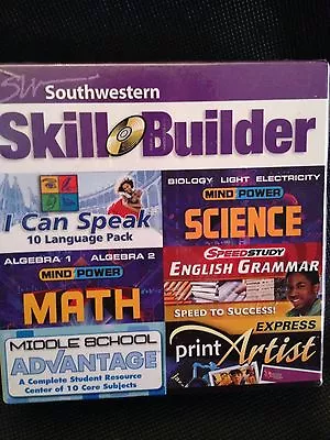 Southwestern Skill Builder Middle School Math Science Print Artist 6 Discs New! • $11.95