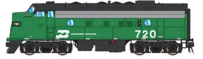 InterMountain N Scale 69277 Burlington Northern  EMD F7A Locomotive • $219.95