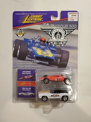 Johnny Lightning Mario Andretti Indianapolis 500 White 1969 Camaro Pace Car  • $10