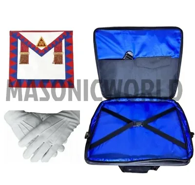 Masonic Regalia Soft Case Bag Royal Arch Principals Apron Taus Chapter RA NEW • £42.50