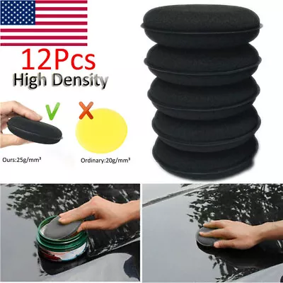 12x Car Microfiber Polishing Pads Wax Applicator Foam Sponge Cleaning Buffer US • $5.50