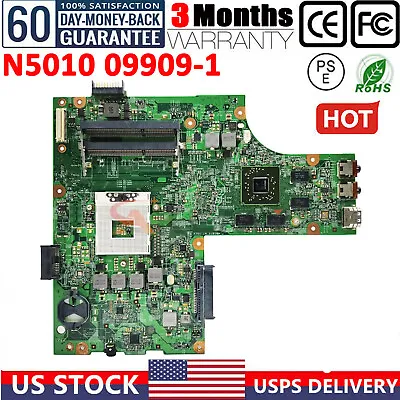 09909-1 Laptop Motherboard For Dell Inspiron N5010 Hm57 216-0774007 Cn-0vx53t • $49.72