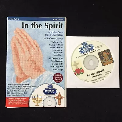 In The Spirit Religious Embroidery Designs Multi-format CD From Sudberry House • $14.95