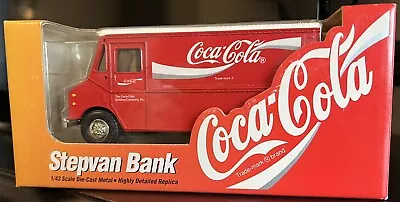 £16.15 • Buy 1996 Ertl Grumann  Step Van Coca Cola 1:43 Scale Coin Bank NIB