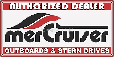 Mercruiser Marine Boating Vintage Old Style Sign Remake Aluminum Size Options • $60.45