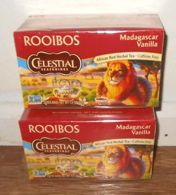Celestial Two Packs Of 20 Each Madagascar Vanilla Herbal Tea • $8.50