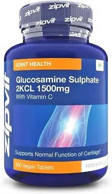 £17.49 • Buy Glucosamine Sulphate 2Kcl 1500Mg With Vitamin C, 360 Vegan Tablets. GMO Free