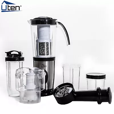 UTEN 7 IN 1 Multi Blender Food Processor Smoothie Maker Juicer Grinder 3 Speeds • £30.99