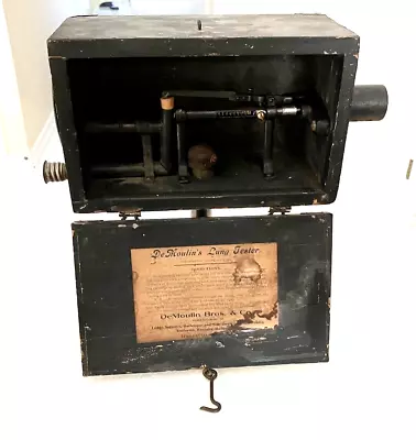 Antique DeMoulin Bros. & Co. Patented Lung Tester Practical Joke All Original • $4500