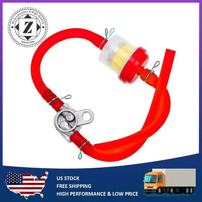 RED FUEL LINE PETCOCK VALVE KIT For 50CC-250CC BAJA APOLLO TAOTAO ATV DIRT BIKE • $7.99