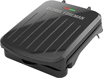 $19.95 • Buy George Foreman 2Serving Classic Plate Electric Indoor Grill & Panini Press GRS04