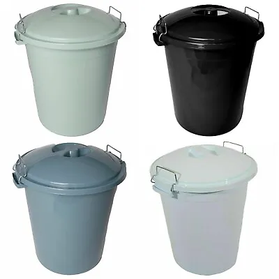 50L Plastic Bin Outdoor Rubbish Waste Dustbin Garden Storage Unit Animal Feed • £16.95