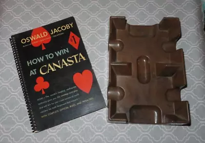Vintage Canasta Items Nu-Dell Card Tray & 1949 How To Win At Canasta Book • $14.24