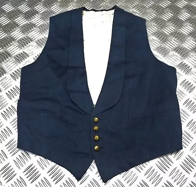 RAF Vintage Mess Dress Officers Waistcoat Kings Crown British Air Force 1953 • £149.99