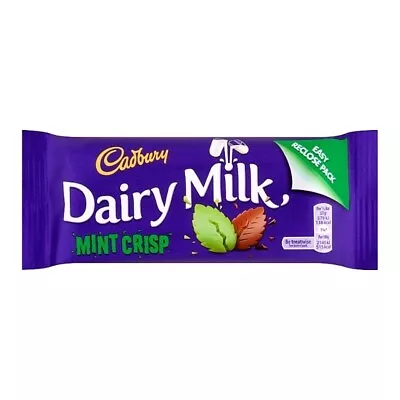 DAIRY MILK MINT CRISP IRISH 1 X 54G BAR GIFT MILK CHOCOLATE CADBURY SWEET • £4.29