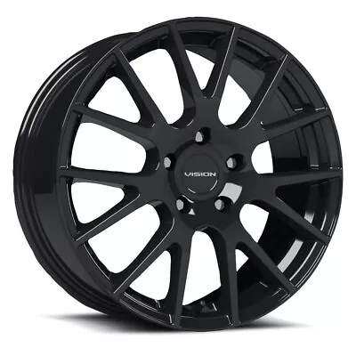 Vision 18 Hellion 16X7 +38 Gloss Black Wheel 5x114.3 5x4.5 (QTY 1) • $154