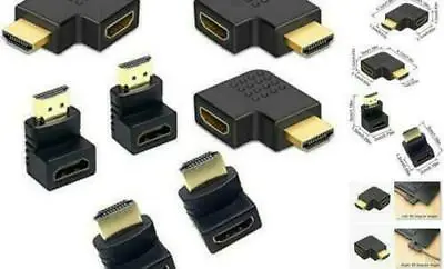 4K HDMI Adapter 90 Degree Right Angle Male To Female Type Port Up Angled Adaptor • $2.68