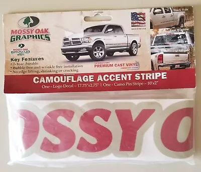 Mossy Oak Camouflage Accent Camo Pin Stripe & Logo Decal NEW • $12.99