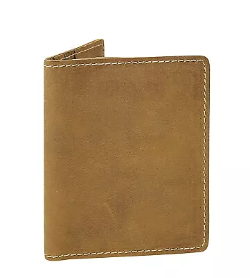 Vagarant Traveler Full Grain Leather Simple & Compact Card Holder B188 -  • $10