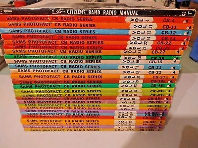 Vintage Lot SAMS Photofact CB Radio Series Manuals 1960 Thru 1980.  Collectable • $20.11